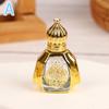 Mini Essential Oil Roller Bottle Crown Shape Perfume Bottling Portable Transparent Travel Electroplated Carve Glass Empty Bottle