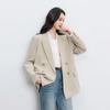 Sancai 2026 Spring Casual Double-Breasted Blazer