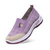 New elderly shoes summer mesh soft sole one-pedal lightweight mother shoes middle old walking non-slip shoes