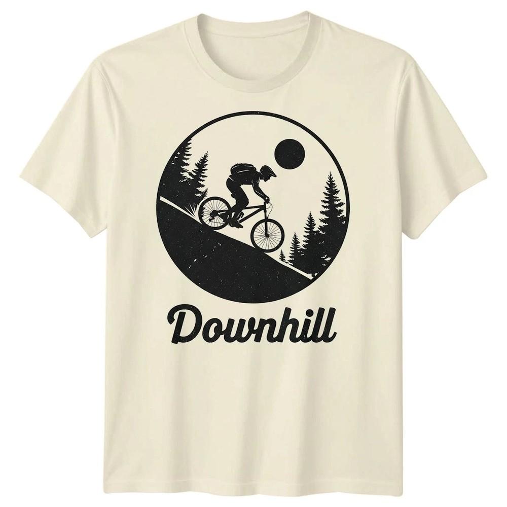 

Downhill Cycling TShirt Mens Mountain Biking Tee Unisex T-Shirt XL