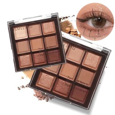 Nine Palace Earth Color Eyeshadow Palette Long Lasting Brightening Matte Matte Chocolate Nine Colors Eyeshadow Palette Matte Powder Natural Long