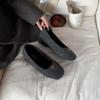 New winter fashion round head woolen metal flower inner sloping heel velvet women's single shoes