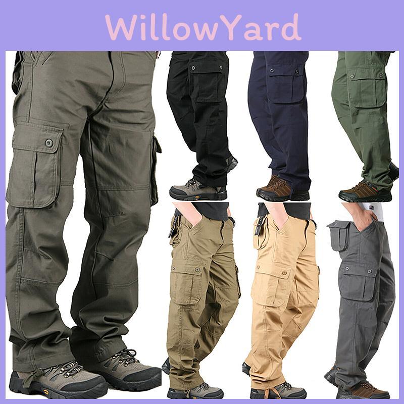 Pantaloni da Lavoro Cargo Comodi da Uomo per Escursioni Casual e Attività all'Aperto