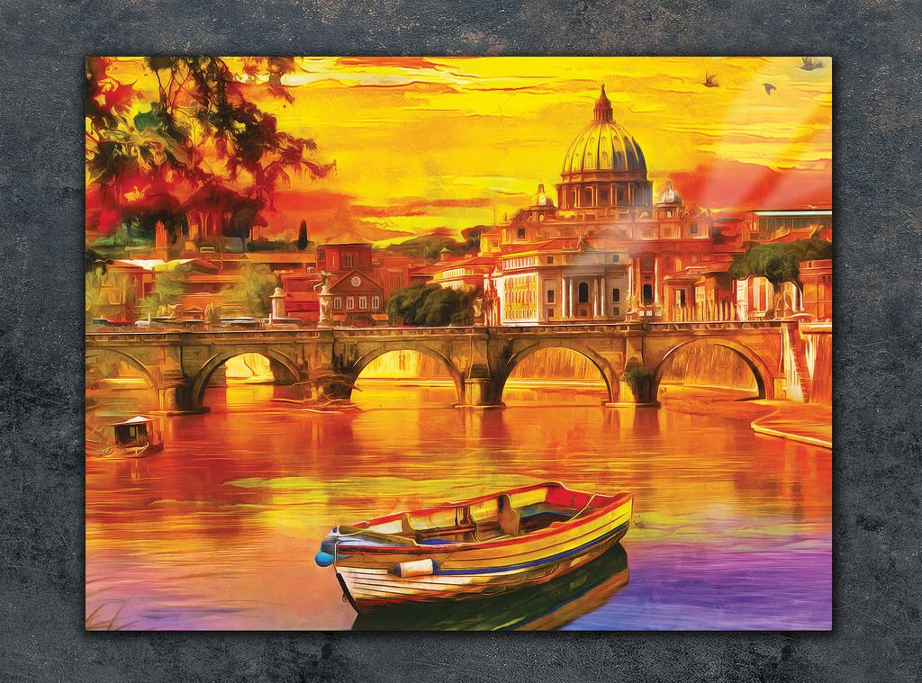 SZKLANA DESKA DO KROJENIA 40x30 ŁÓDKA