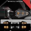 2Pcs Motorcycle Led Turn Signal Light Ip65 Waterproof Motorcycle Led Turn Signal Indicator 3 Led 12V Motorbike Accessories
