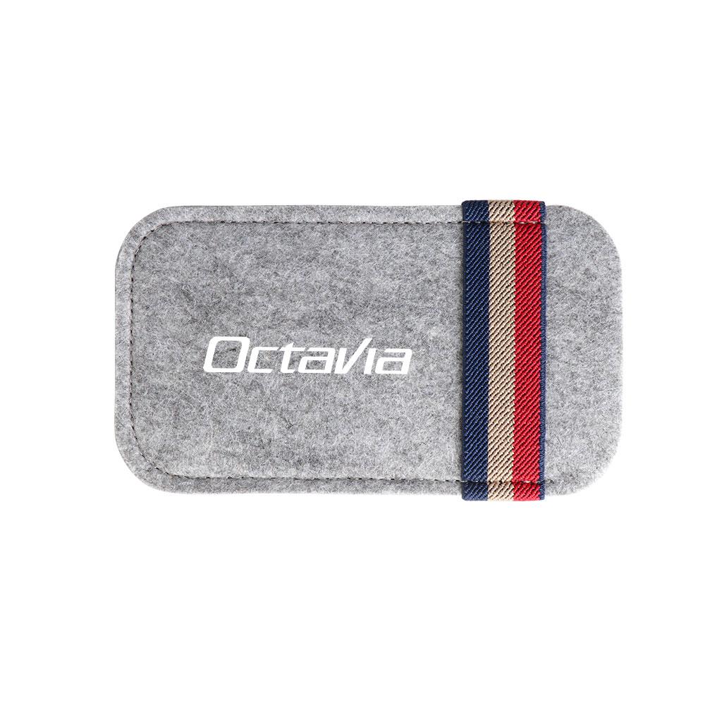 BAVK9 Car Interior Sun Visor Storage Box Eyeglasses Holder Sunglasses Clip For Skoda S Octavia Rapid Fabia Superb KAMIQ Roomster VRS