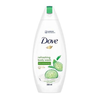 Gel de Banho Refrescante, Com Aroma Refrescante de Pepino e Chá Verde, Para Todos os Tipos de Pele, Pele Mais Suave, 250 ml