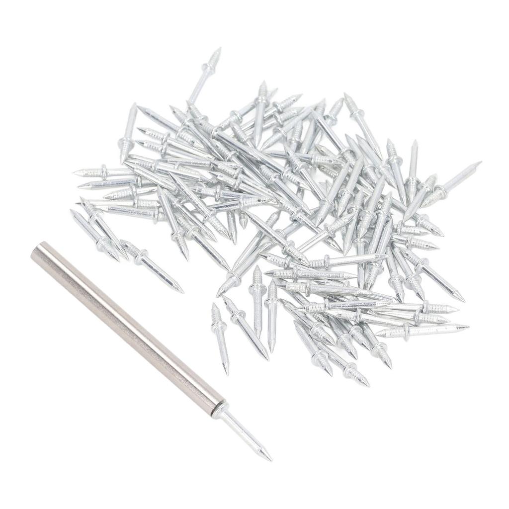 101 Pcs Set Skirting Nail Carbon Steel Galvanized Non Marking Double Headed Seamless Nails
