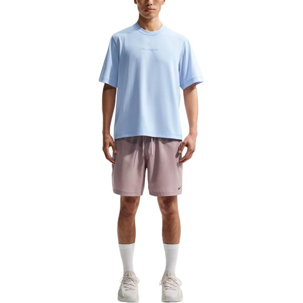 Nike Primary Quick Dry T Shirts Men's Hydrogen Blue/Light Armory Blue Crew Neck IF2811-407