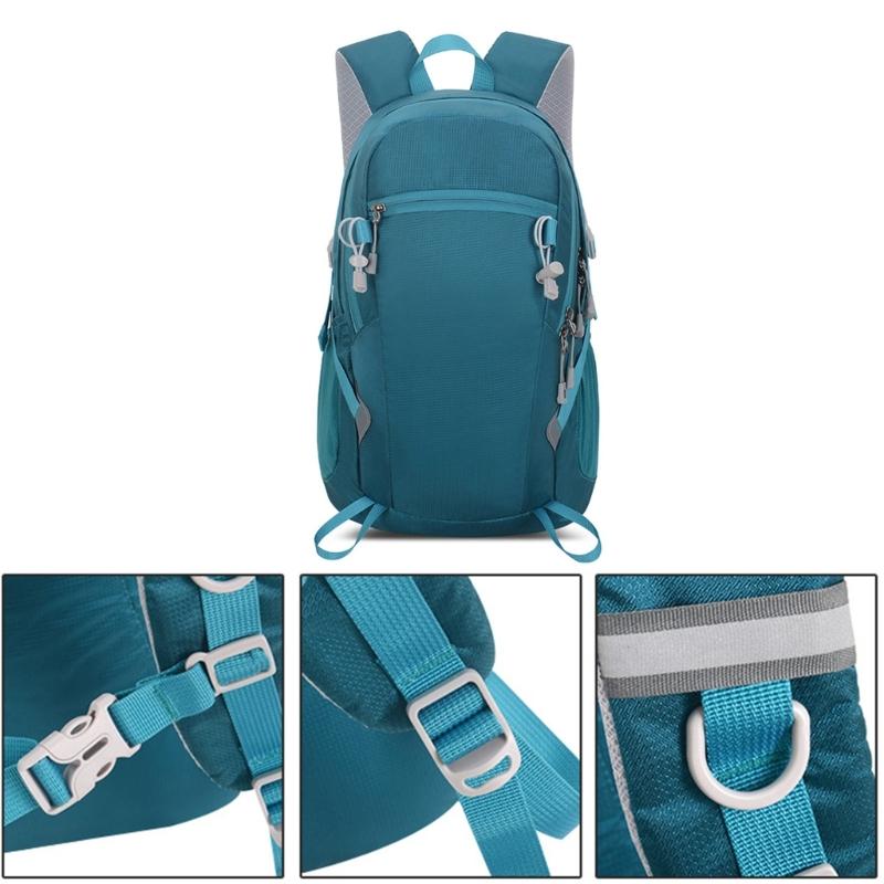 Wanderrucksack für Damen Herren Student Schulrucksack Nylon Tagesrucksäcke Große Kapazität Reiserucksack Fahrradrucksack