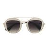 GUCCI Sheet with Metal Frame Aviator Sunglasses Women's Gold