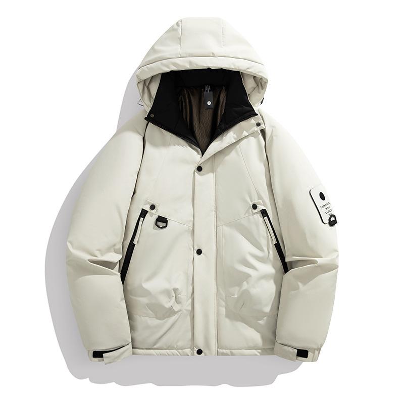 Fashionable casual jackets, men's graphene cotton jackets, autumn and winter thickened down jackets, warm outdoor trendy cotton clothes