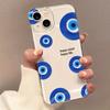 Blue Evil Eye Pattern Phone Case for iPhone 17 16 15 14 13 12 11 Pro Max Shock-proof Rear Cover Anti-fingerprint