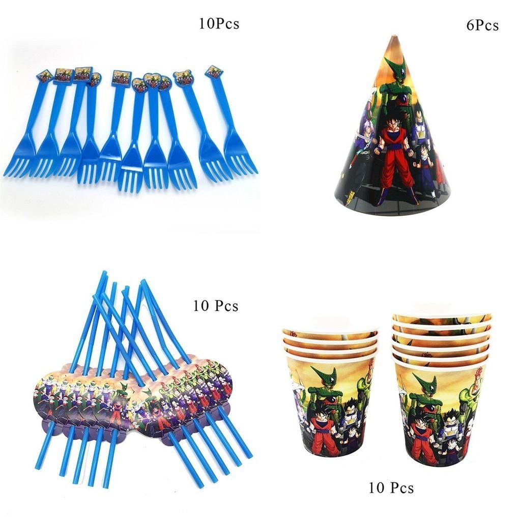 Dragon Ball Z Theme Party Decor Supplies Tableware For Joyful Birthday Gatherings