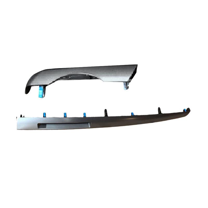 55510-06030 5551006030 Center Dash A/C Outlet Air Vent Panel Dashboard Trim, Electroplated Trim, Electronic Clock Trim Silver Plating