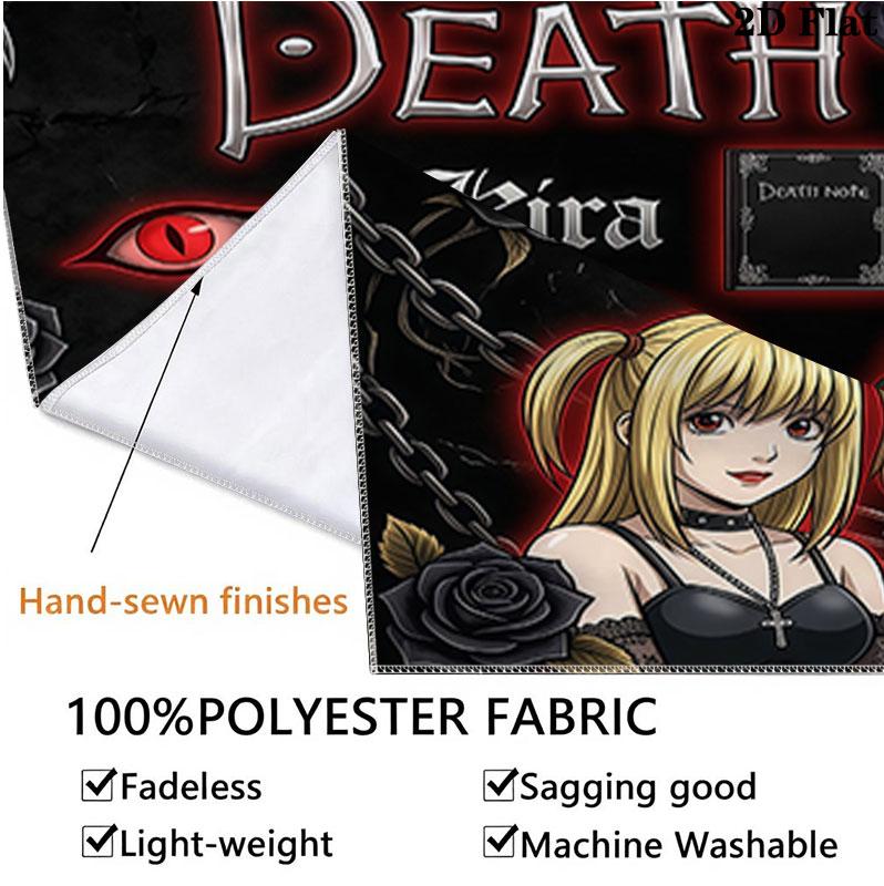 Tapeçaria de Parede Death Note Pendente Estético de Parede Manta de Tecido Impressa Tapeçarias Decorativas Para Quarto Sala de Estar Decoração de Casa