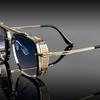 Ochelari de Modă Metalici Vintage cu Punte Dublă Cadru din Oțel Inoxidabil Ochelari Retro Pentru Timp Liber Zilnic