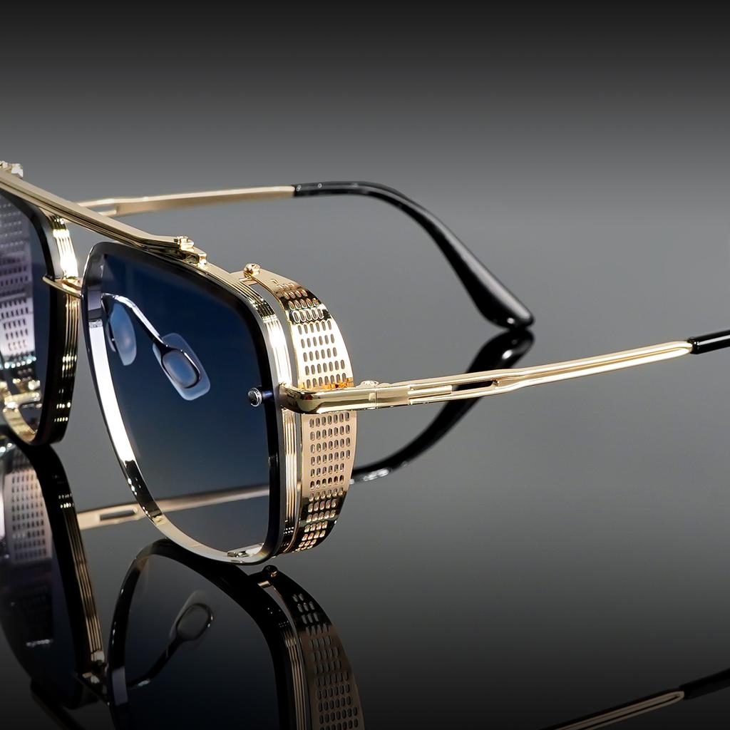 Ochelari de Modă Metalici Vintage cu Punte Dublă Cadru din Oțel Inoxidabil Ochelari Retro Pentru Timp Liber Zilnic