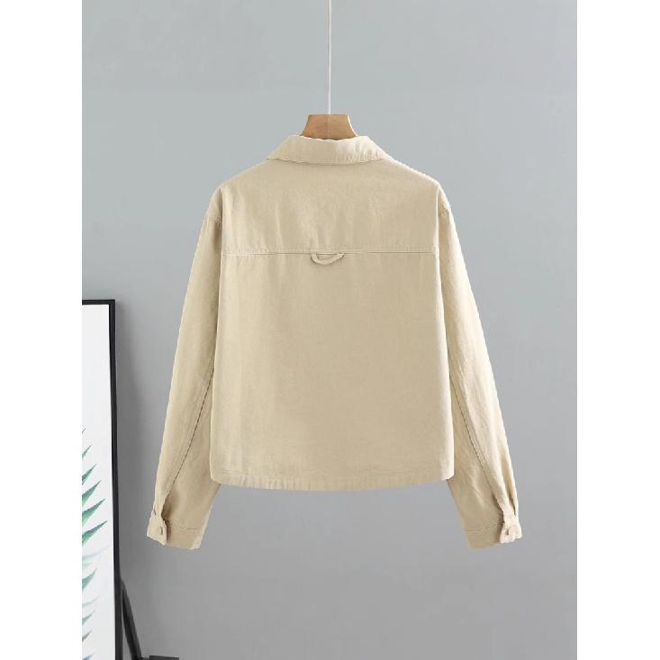 New Fashion Denim Jacket For Women, Spring And Autumn Short Korean Style Loose Fit Versatile Long Sleeve Shirt Workwear Jacket Top