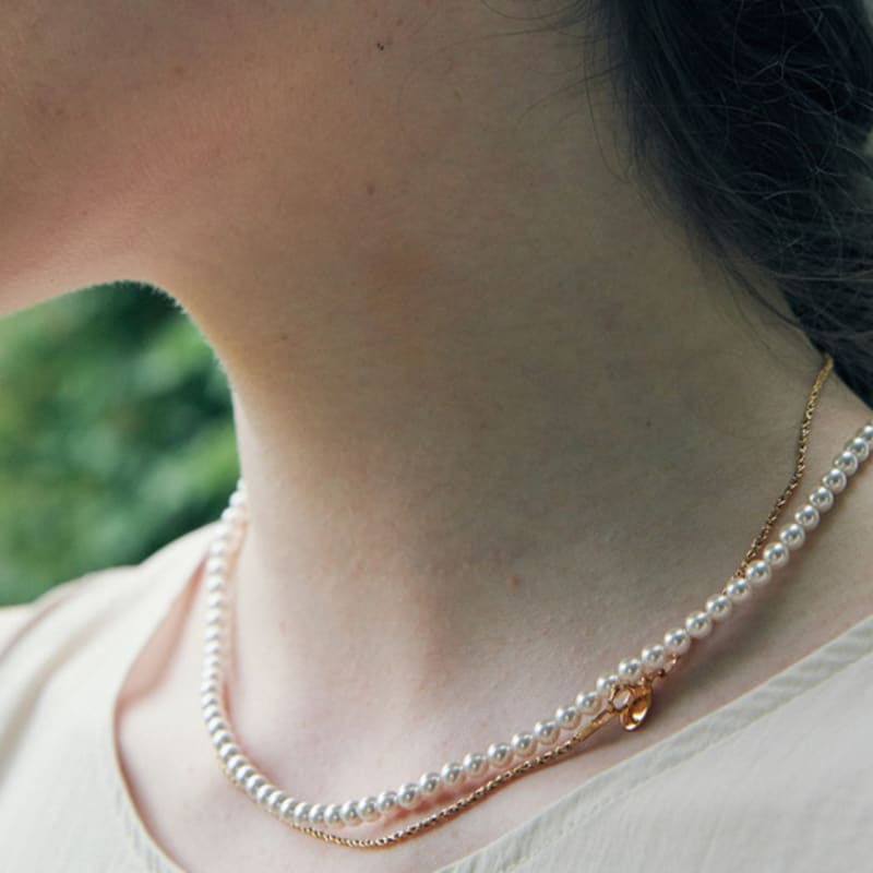 green [925 silver]Un.silver.102 / with necklace ver.01 (4mm)