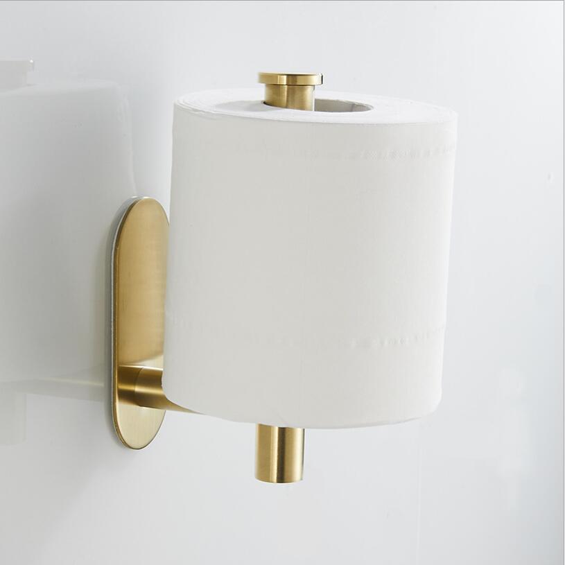 Brushed Gold Toilet Paper Holder wc paper holder Toilet Paper Holder for Bathroom Accessories Accessories 304 Stainless Steel