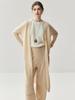 2025 Cashmere Rolled Edge Long Cardigan: Autumn/Winter Collarless Outerwear for Women - Comfy, Stylish & Perfect for Commuting