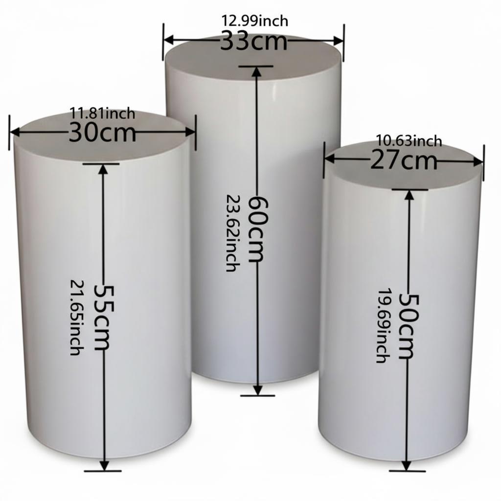 3/5Pcs Cylinder Pedestal Cake Stand Dessert Table Pillars Holiday Party Supplies for Valentine's Day Thanksgiving Birthday