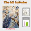 Animal Pearl Painting Handmade 5D Peacock DIY Home Office Desktop Decoration Painting Exquisite Luxury