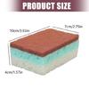 5/10Pcs Double Side Dishwahsing Sponge Oil Resistant Odors Removal Scrubber Sponge For Kitchen Bathroom Cleaning Use