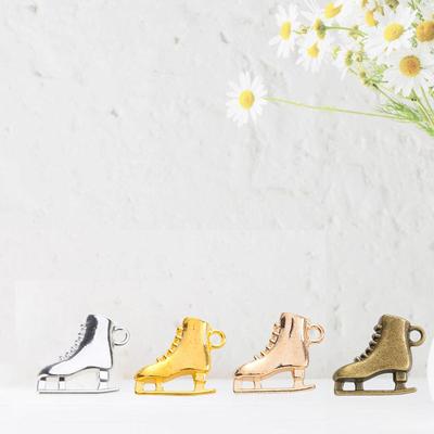30pcs Distinctive Ice Skate Charms Components Vintage Alloy Ice Skates Charms for DIY Necklace Earring Bracelet Crafting