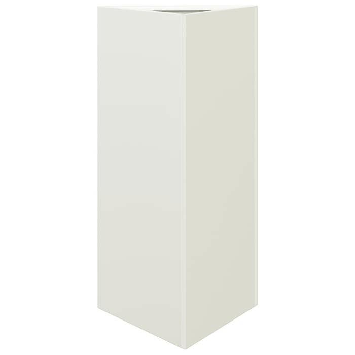 VidaXL Jardinière blanc triangulaire 40x34,5x70 cm acier 851159