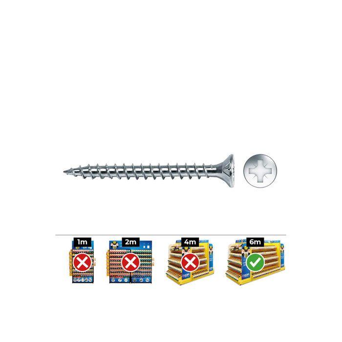Fresh Wood Screws. Pozi Din Vlox 4x25 Zinc. + Lubricant. Box of 1000 Uni. Celo