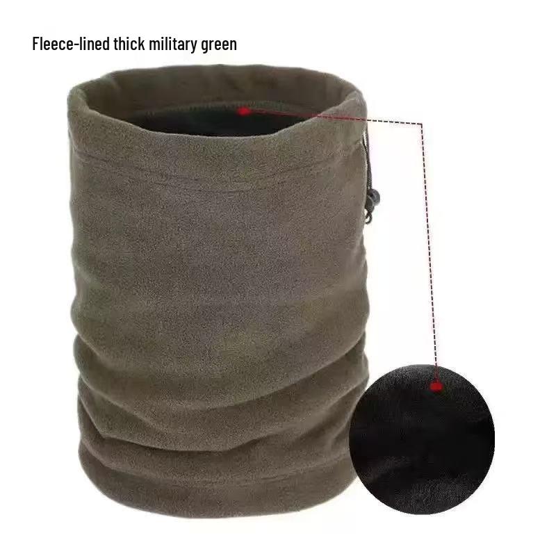 Men's Windproof Winter Cycling & Skiing Fleece Neck Gaiter Hat - Warm Cold Weather Face & Neck Protector