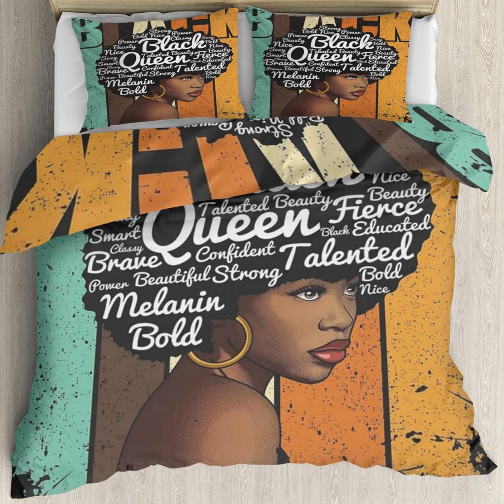 Blackhistory Bedding Three-Piece Quilt Cover