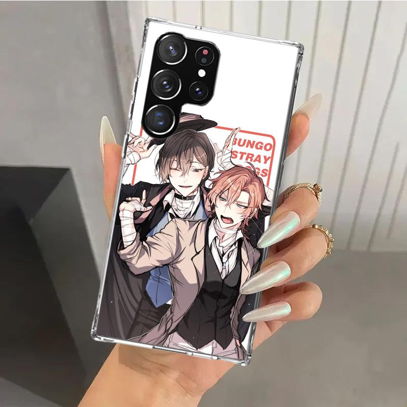 Bungo Stray Dogs Double Black Phone Case for Samsung Galaxy S25 S24 S23 Ultra S22 S21 Plus S20 FE S10 + S10E S25U Soft Print She