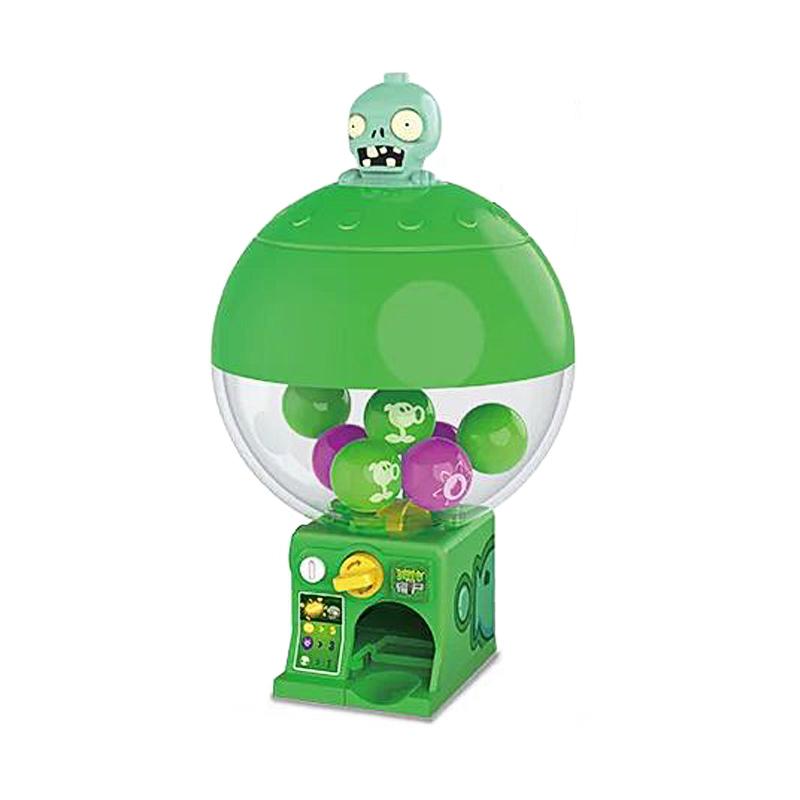 Genuine Plants VS. Zombies Mini Building Block Capsule Machine Scoring Game Kids Toys Anime figures Kids Christmas Birthday Gift