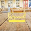 Acrylic Reserved Sign Versatile Multipurpose Table Reservation Sign for Wedding Party Restaurant Office Business Events