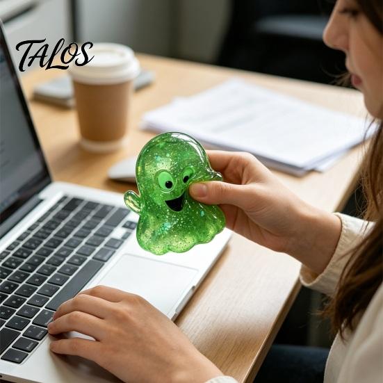 Novelty Gifts for Birthday Halloween Pumpkin Maltose Squeeze Toy, Soft Slow Rising TPR Fidget Toy Interactive Games Travel Stress Relief And