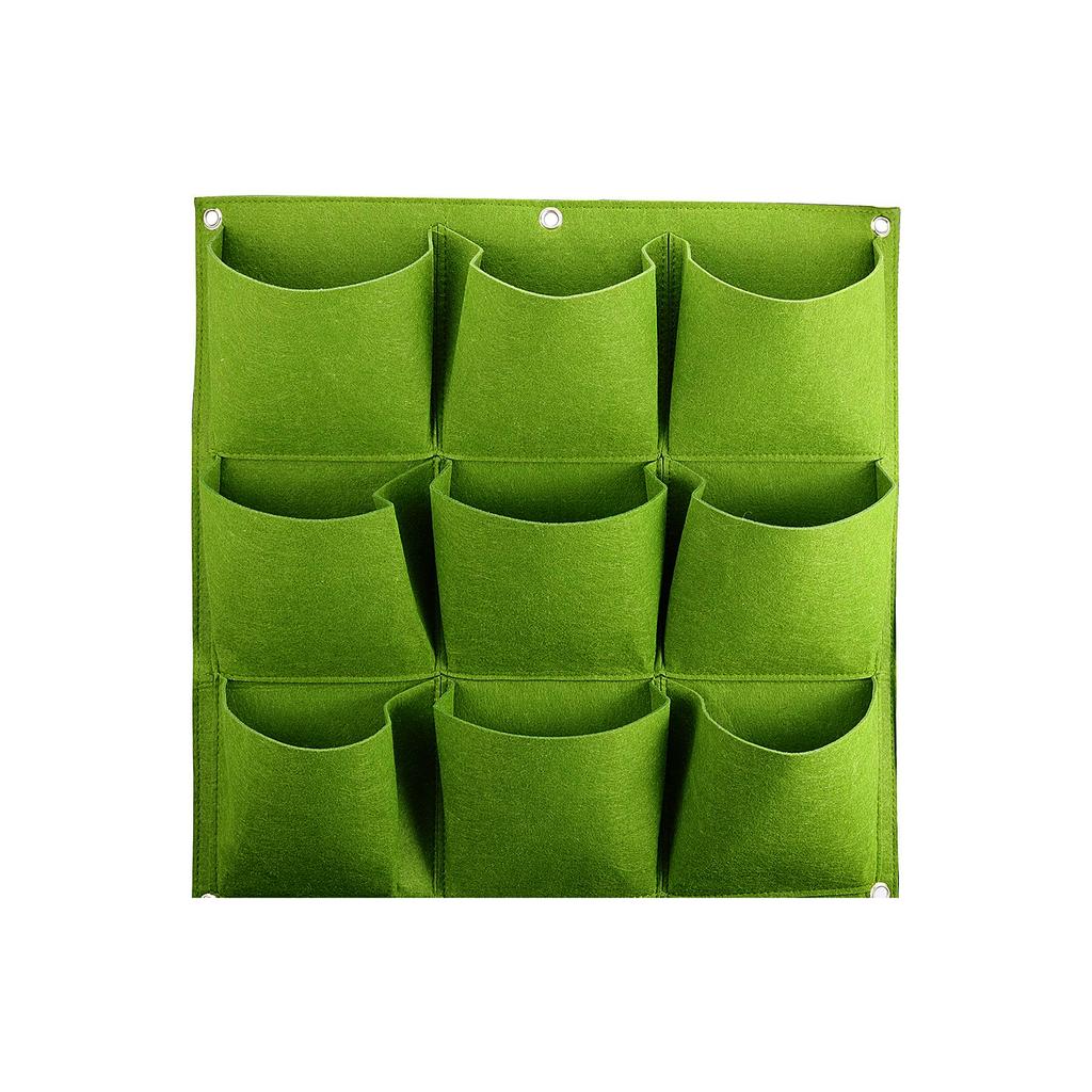 9/18 Pockets Felt Vertical Plant Grow Bag Non-woven Greening Flower Container for Flower Vegetable Herb Garden Planting Supplies