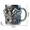 Coffee Cup Reusable Car Engines Cocktail Mug Funny Drinking Accessories Portable Stainless Steel Cup For Home Travel