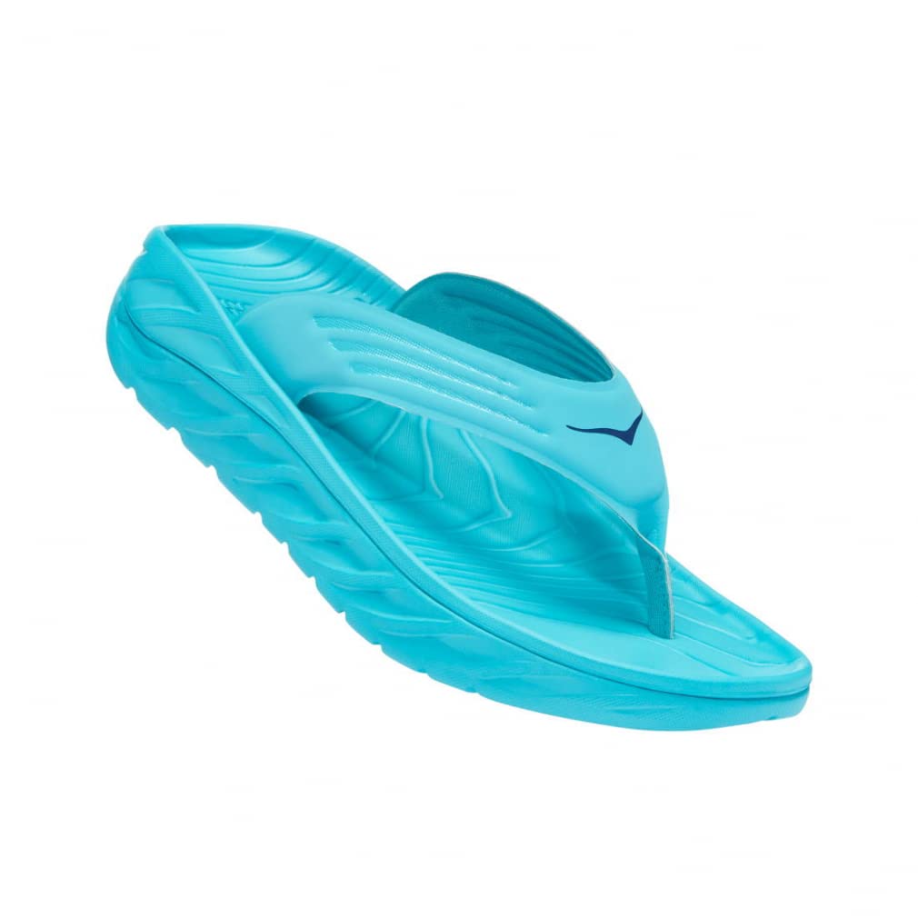

HOKA ONE ONE ORA RECOVERY FLIP Track Size Turquoise Blue Men s & Field/Running Shoes, 25.0,