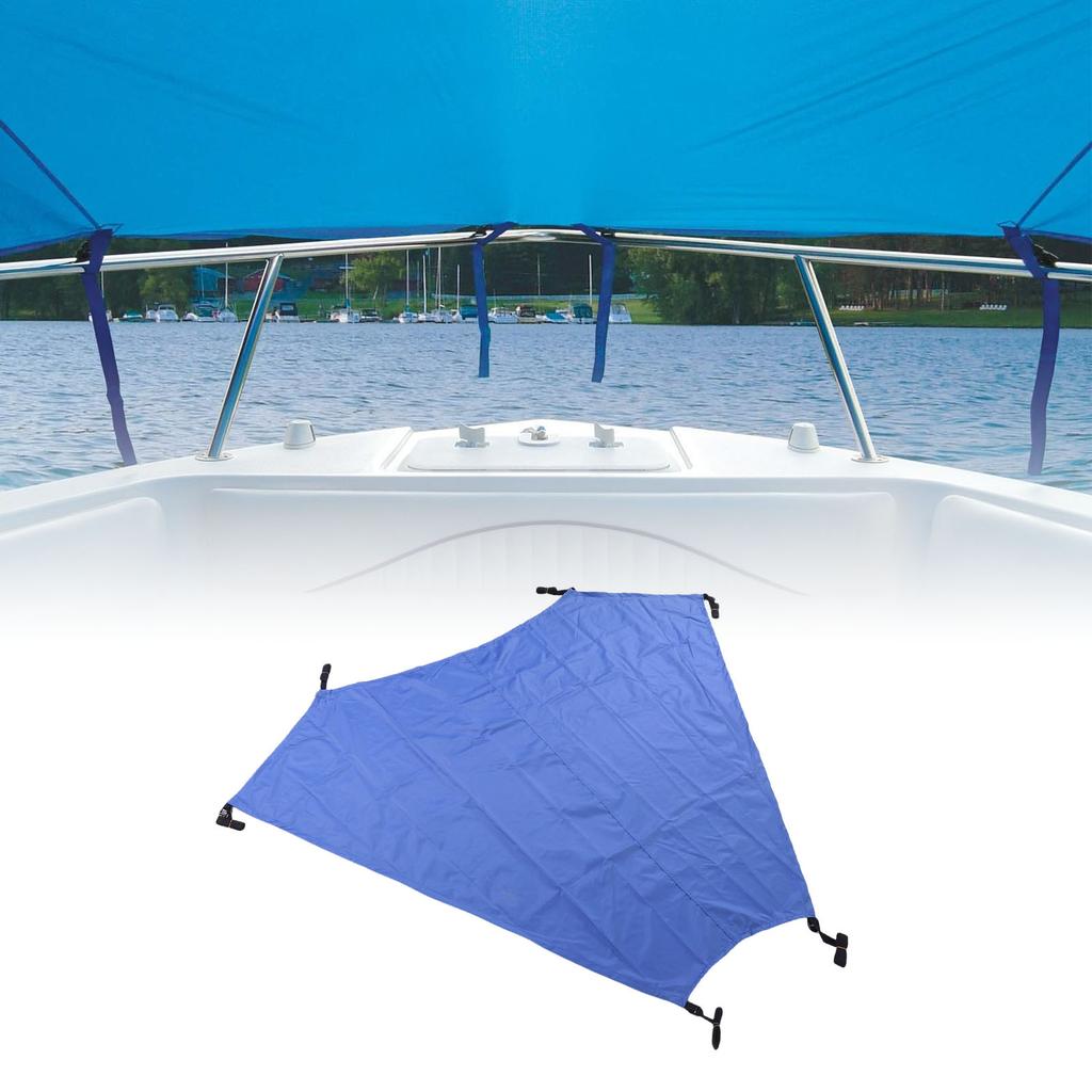 Boat T Top Bow Shade 600D Oxford Fabric Waterproofing Wind Proof Boat T Top Cover Sun Shade for Beach Travel Camping