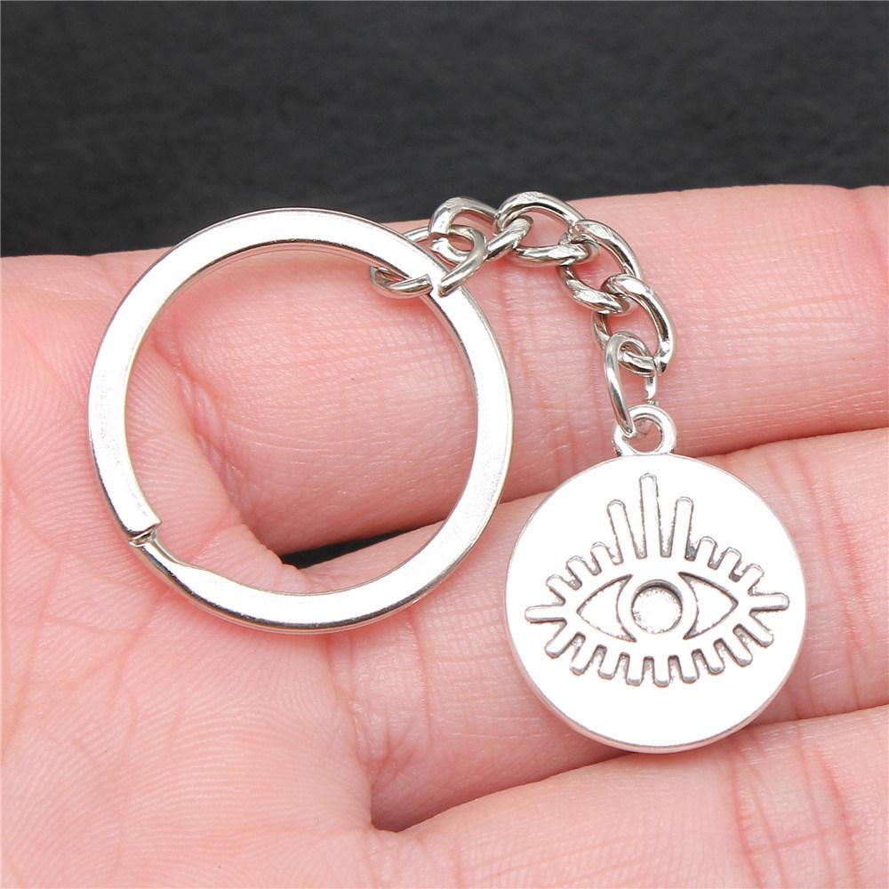 28mm Key Ring Hamsa Hand Eye Of Horus Wedding Jewelry Findings QY025