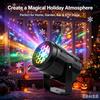 Christmas Halloween Valentine Projector Light, USB Powered Rotating Pattern LED Lamp for Indoor Outdoor Holiday Party Decoration
