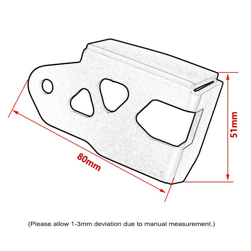 Motorcycle Accessories Rear Brake Fluid Reservoir Cover Guard Oil Cup Protector Fit For SUZUKI GSX-8R GSXS-8R GSX-8S GSX8R