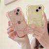 3D Cartoon Little Bear Transparent Phone Case for iPhone 11/12/13/14/15/16/17 PRO MAX