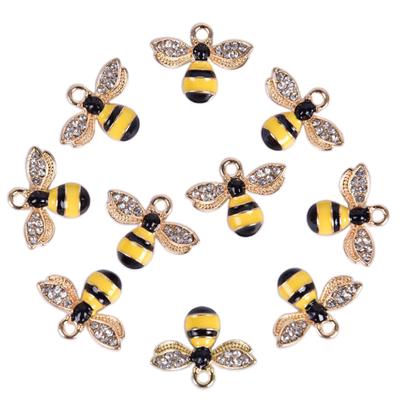 10 Teile/satz Emaille Honigbiene Charms Anhänger Schmuck Diy Machen Handwerk Geschenk