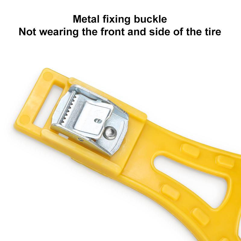 Snow Tire Chains for Car/SUV/Truck - 4 Pcs Emergency Traction Thick Belt, Portable Mud Snow Anti-Slip Chains