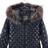 DUVETICA quilting quilting Down jacket 38 black Real fur Women Used
