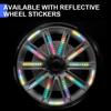 SEAMETAL 20PCSDIY Car Motorcycle Reflective Decorative Stickers